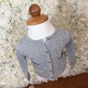 Grey Adorable Cardigan with Gold Buttons 🌼⭐️🌷